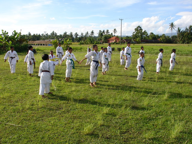 Local Lads learning martial arts