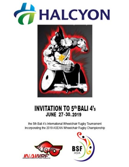 Halcyon Agri Bali 4’s International Wheelchair Rugby