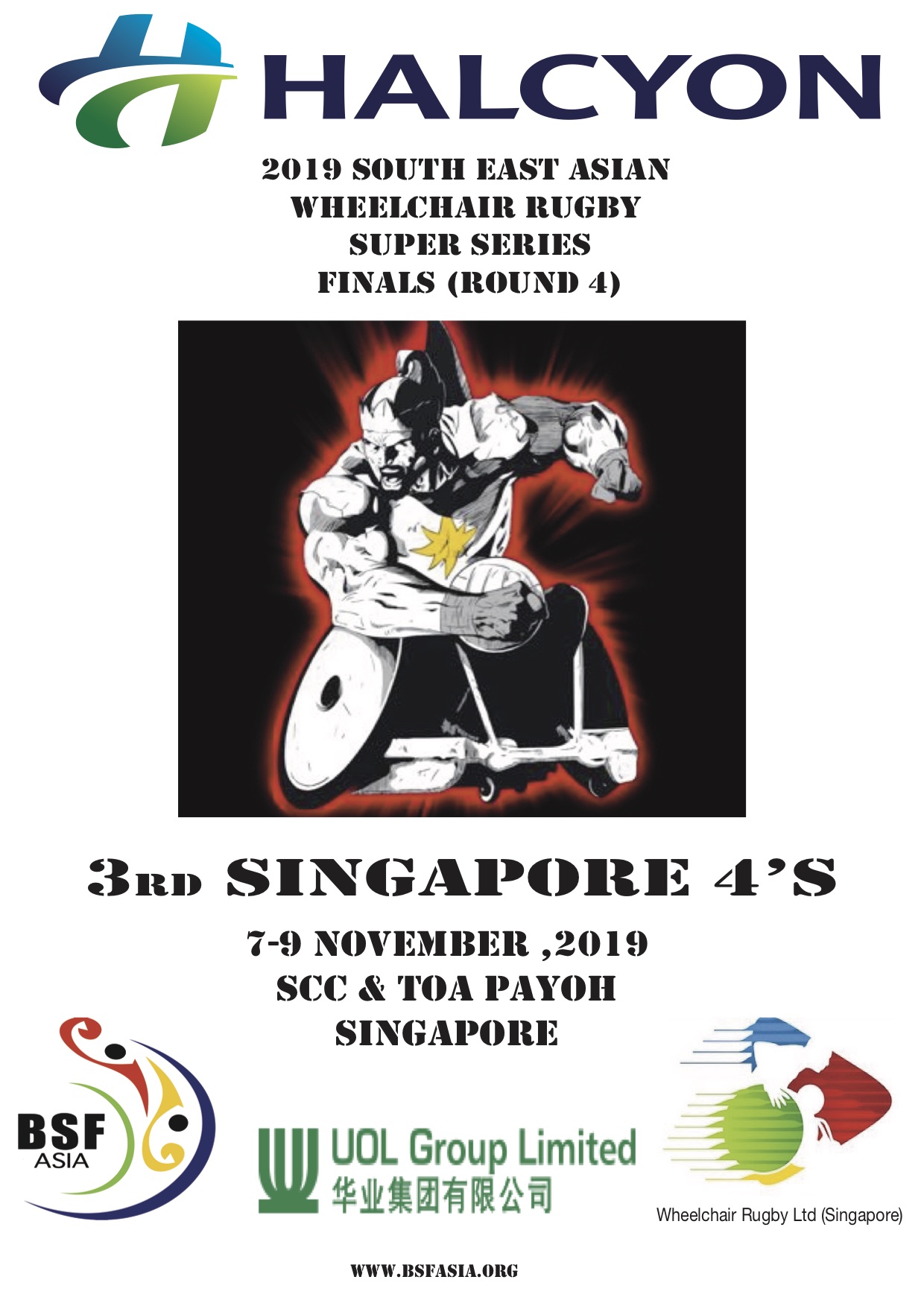 3rd Halcyon Agri Singapore 4’s International Wheelchair rugby