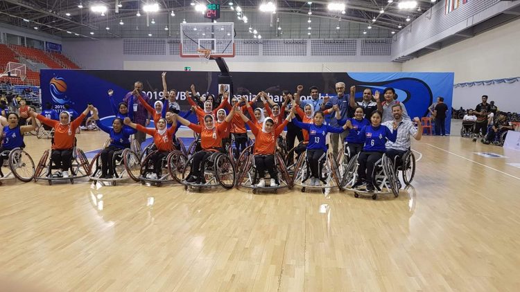BSF wheelchair basket ballers at the Asia Oceania Championships